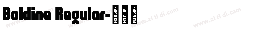 Boldine Regular字体转换